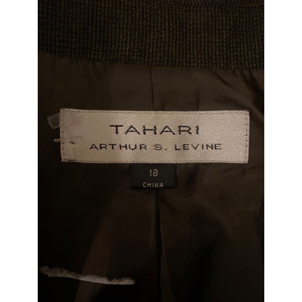 Tahari, Women's Basic Black Double Button Front C… - image 7